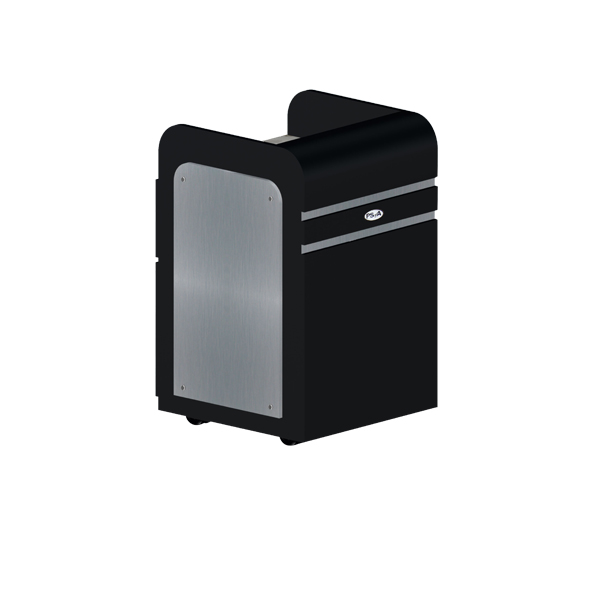 Custom Made Pedi-Cart D39 Black Aluminum